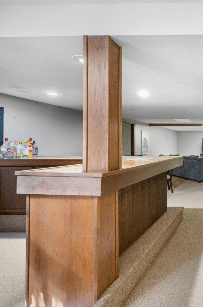 Riverfront Contractors basement remodel